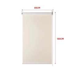 CORTINA ROLLER BLACK-OUT  BEIGE CLARO 80X180CM | 6 UNID