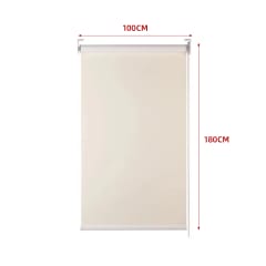 CORTINA ROLLER BLACK-OUT  BEIGE CLARO 100X180CM | 6 UNID