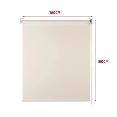 CORTINA ROLLER BLACK-OUT  BEIGE CLARO 180X180CM | 6 UNID