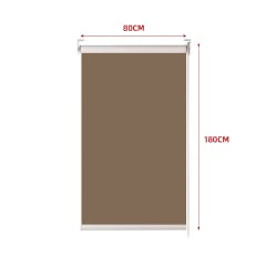 CORTINA ROLLER BLACK-OUT  CAFÉ OSCURO 80X180CM | 6 UNID