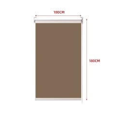 CORTINA ROLLER BLACK-OUT  CAFÉ OSCURO 100X180CM | 6 UNID