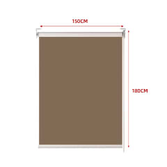 CORTINA ROLLER BLACK-OUT  CAFÉ OSCURO 150X180CM  | 6 UNID