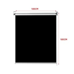 CORTINA ROLLER BLACK-OUT NEGRO 180X180CM  | 6 UNID