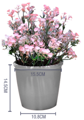 MACETERO PLASTICO LISO CON BORDES 15.5X10.8X14.5CM | 12 UNID