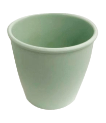 MACETERO PLASTICO LISO VERDE 15.5X10.8X14.5CM | 12 UNID