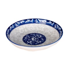 PLATO CERAMICA HONDO CON DISEÑO | 12 UNID