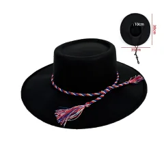 SOMBRERO HUASO NEGRO 35 CM
