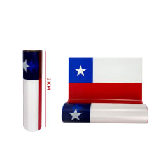 CINTA BANDERA CHILENA PLASTICA 21CM * 50 MTRS