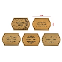 TAPETE ENTRADA DE CASA 50% POLIESTER 50% CAUCHO 40*60 CM