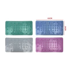 ALFOMBRA BAÑO ANTIDESLIZANTE 100% PVC 34X65 CM