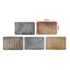 TAPETE BAÑO CHUNKY 100% POLIESTER 50*80 CM