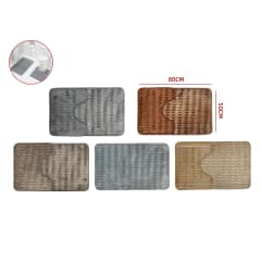 TAPETE JUEGO 2 PCS 100% POLIETILENO 50*80 CM