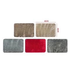 TAPETE TEXTURA PELUDA 100% POLIESTER 40*60 CM