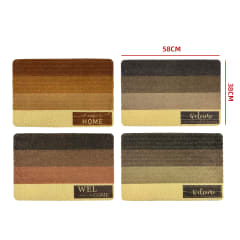 TAPETE CASA DISEÑO LINEAS 100% PVC 38*58 CM