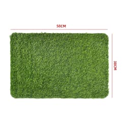 TAPETE PASTO SINTETICO 100% POLIPROPILENO 38*58 CM