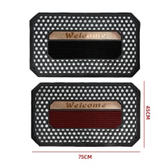 TAPETE EXTERIOR TEXTURA HEXAGONAL CASA 100% PVC 45X75 CM