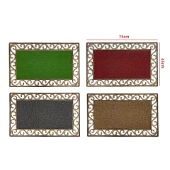 TAPETE EXTERIOR CASA 100% PVC 45*75 CM
