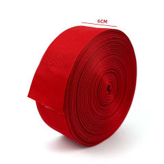 ROLLO FAJA COLOR ROJO FIESTAS PATRIAS 6 CMSX50M X METRO