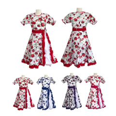 VESTIDO CHINITA FIESTAS PATRIAS JUVENIL COLORES SURTIDO EN TALLAS 14 - 16 y S