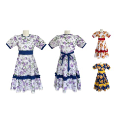 VESTIDO CHINITA FIESTAS PATRIAS NIÑA 6,8,10,12 COLORES SURTIDOS