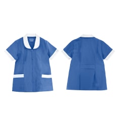 DELANTAL CORTO ASESORA DEL HOGAR ANTI FLUIDO CELESTE S/M/L/XL/XXL