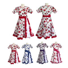 VESTIDO CHINITA FIESTAS PATRIAS ADULTO TALLAS M - L - XL y 2XL