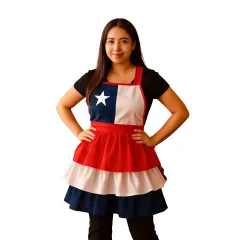 DELANTAL CON VUELOS FIESTAS PATRIAS 78CM