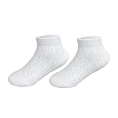 CALCETINES DE BEBE COLOR BLANCO SIN COSTURA TALLA 6-9 | 12 UNID