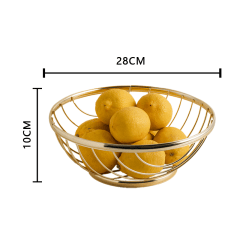 FRUTERO DE METAL 28X28X10CM