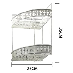 ORGANIZADOR ESQUINERO PARA BAÑO 35X22CM | 6 UNID