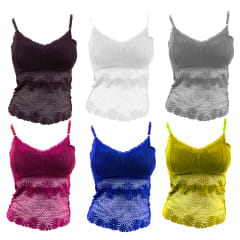 BRALETTE  ENCAJE TALLA UNICA | 12 UNID