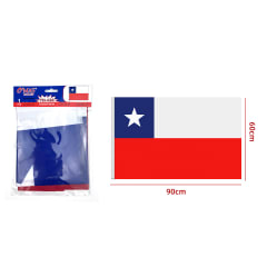 BANDERA DE CHILE TELA 60X90CM