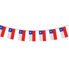 GUIRNALDA DE BANDERINES 14x21x12 cms