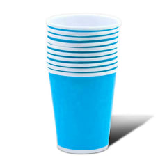 VASO CARTON CELESTE 87X75X53| 144 UNID