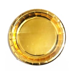PLATO CARTON DORADO 18X18CM | 144 UNID