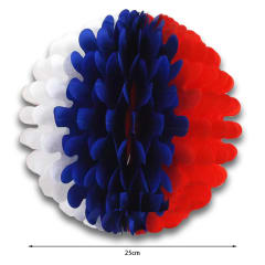 GUIRNALDA TRICOLOR CON ONDAS 25CM | 12 UNID