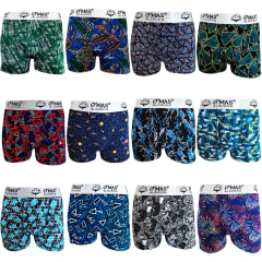 BÓXER DE HOMBRE CON DISEÑOS- 12 UNI