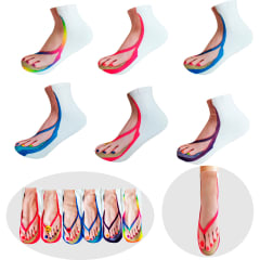 CALCETINES DE MUJER TOBILLO DISEÑO CHALA | 12 UNID