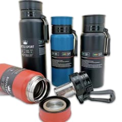 TERMO PARA BEBIDAS  LISO INOXIDABLE  900ML | 12 UNID