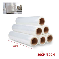 ROLLO FLIM TRANSPARENTE PLASTICO RENTE  0.5X300M | 4 UNID