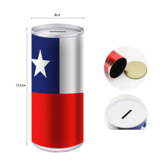 ALCANCIA CON DISEÑO BANDERA DE CHILE 8X12.5 CM | 12 UNID