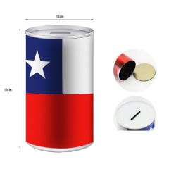 ALCANCIA CON DISEÑO BANDERA DE CHILE 12X16CM | 12 UNID