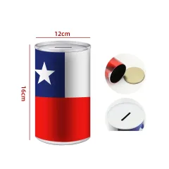 ALCANCIA CON DISEÑO BANDERA DE CHILE 12X16CM | 12 UNID