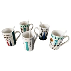 TAZA DE CERAMICA DIA DEL PADRE CON CUCHARITA 400ML | 12 UNID