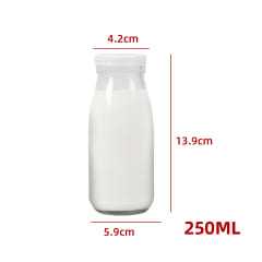 FRASCO DE VIDRIO TAPA PLASTICA 250ML