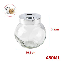 FRASCO DE VIDRIO CON TAPA DE ALUMINIO 480ML | 75 UNID