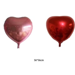 GLOBO DE HELIO CORAZON 56X56 CMS