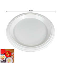 PLATO PLASTICO BLANCO 23X23CM | 100 UNID