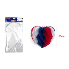 GUIRNALDA TRICOLOR CORAZON 25CM