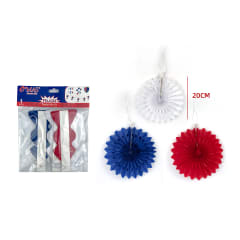 GUIRNALDA TRICOLOR SET 3 20CM